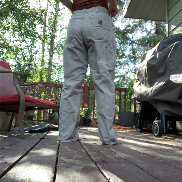 Carhartt cream dungarees - Picture 5 of 7